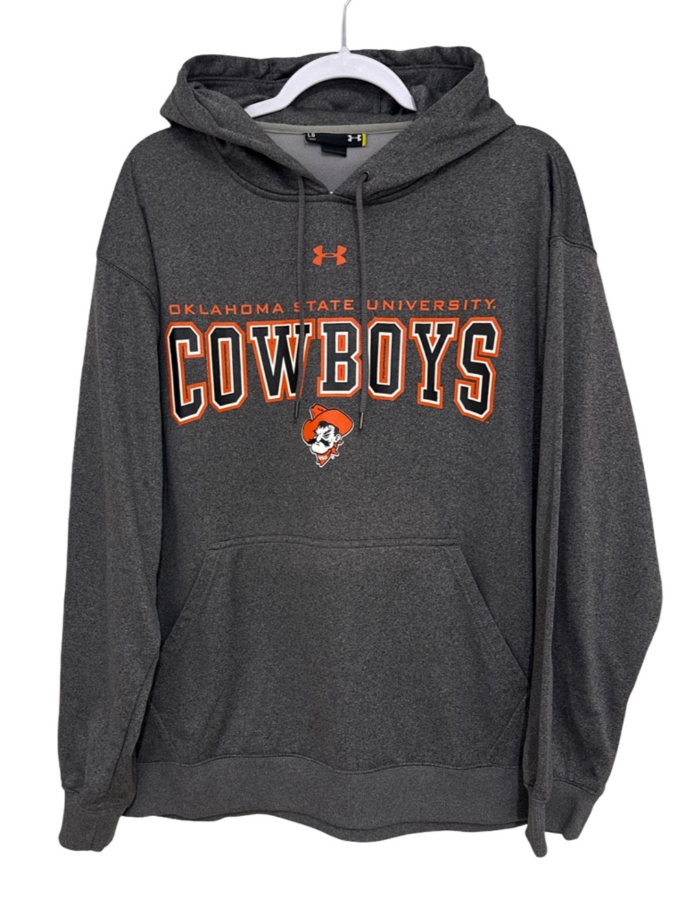 Under Armour Oklahoma State Cowboys Hoodie Sweatshirt Men’s Large Gray